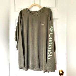 Columbia 3X Long Sleeve PFG Omni Shade Shirt Cypress